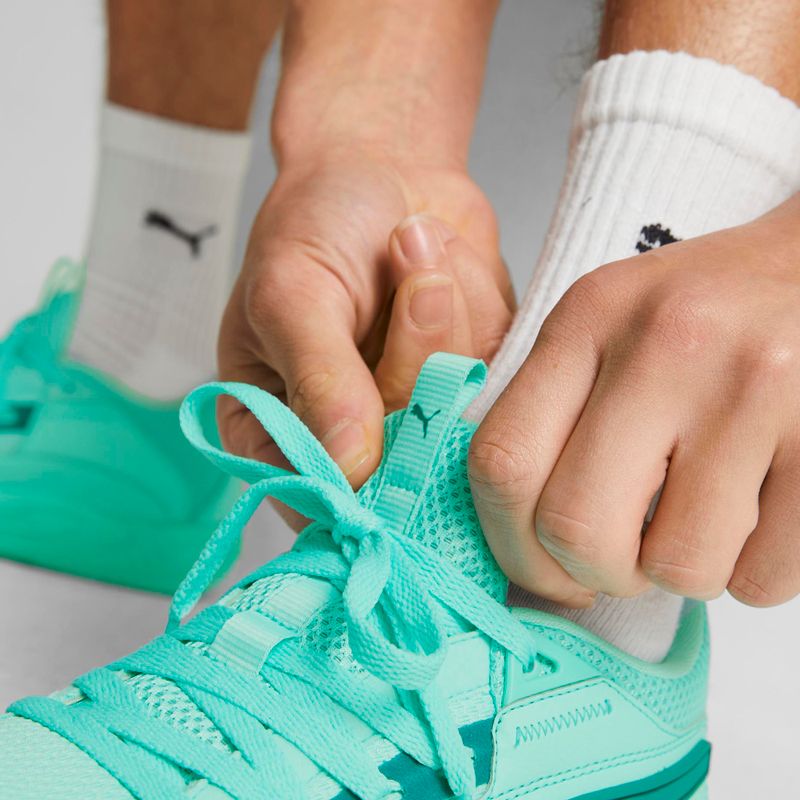 Pantofi de baschet pentru bărbați PUMA Court Rider electric peppermint/green lagoon 17