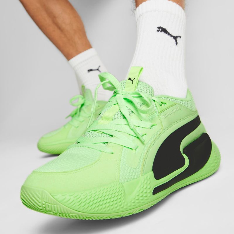 Pantofi de baschet pentru bărbați PUMA Court Rider Chaos verde 378269 01 2