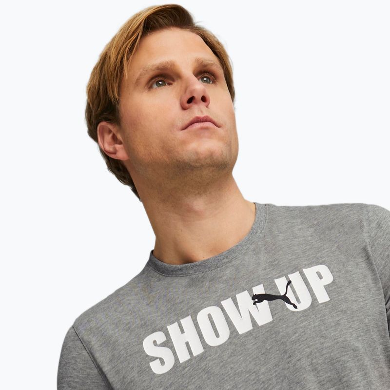 Tricoul de antrenament PUMA Performance pentru bărbați Tricou de antrenament Grafic gri 523236 03 5