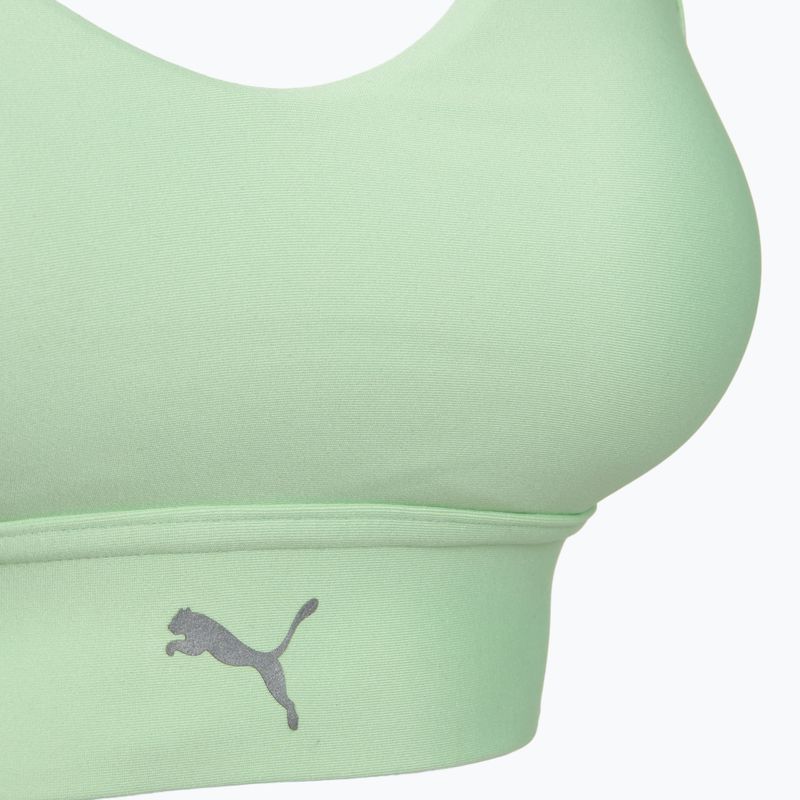 Sutien de alergare Puma High Impact Ultraform Running Bra green/silver 3