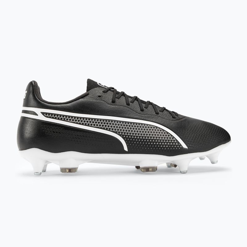 Ghete de fotbal pentru bărbați PUMA King Pro MXSG puma negru/puma alb 2