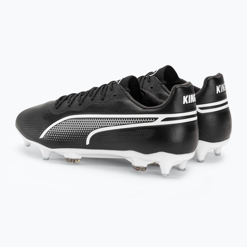 Ghete de fotbal pentru bărbați PUMA King Pro MXSG puma negru/puma alb 3