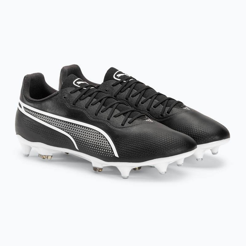 Ghete de fotbal pentru bărbați PUMA King Pro MXSG puma negru/puma alb 4