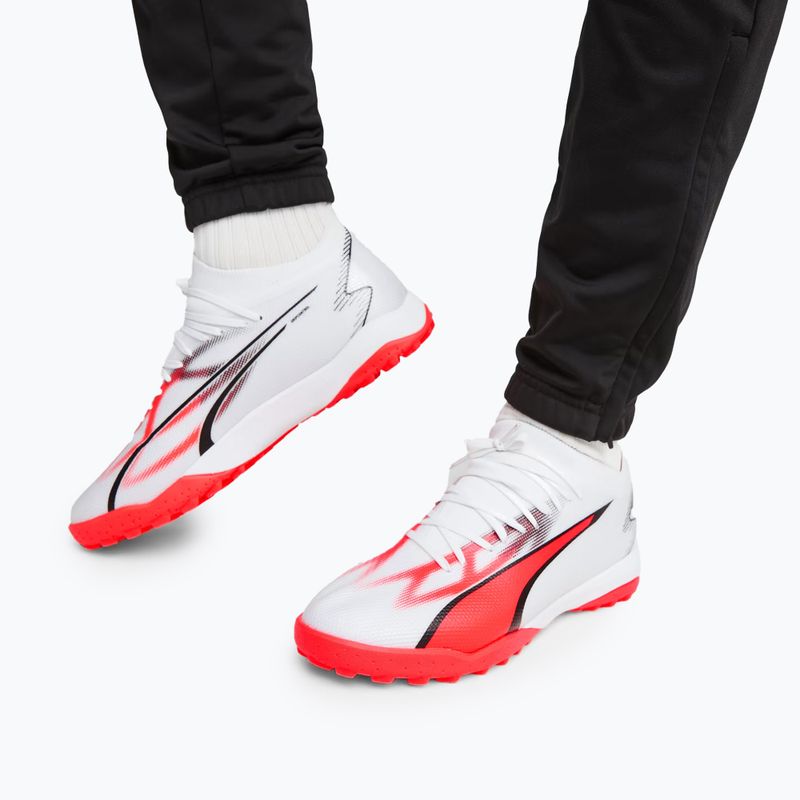 PUMA Ultra Match TT cizme de fotbal pentru bărbați puma alb/puma negru/fire orchid 2