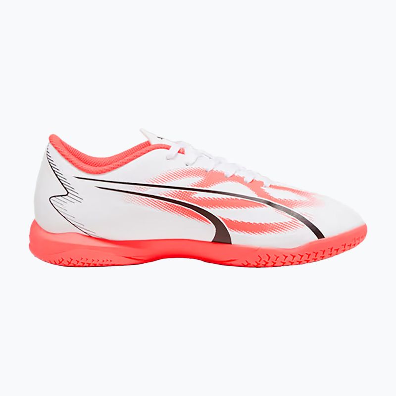 PUMA Ultra Play IT Jr ghete de fotbal pentru copii puma alb/puma negru/fire orchid 12