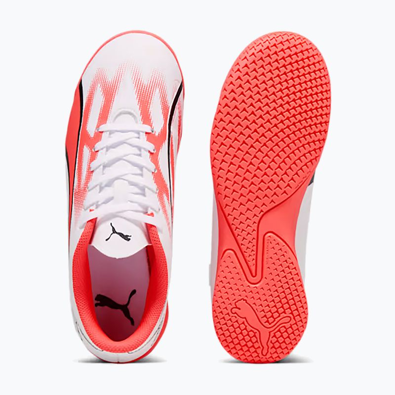 PUMA Ultra Play IT Jr ghete de fotbal pentru copii puma alb/puma negru/fire orchid 14