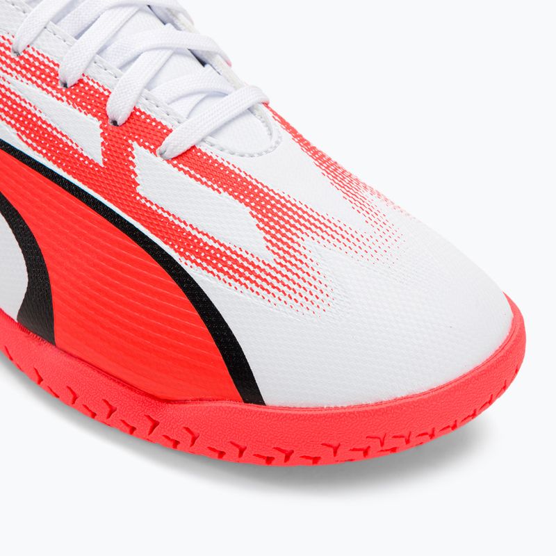 PUMA Ultra Play IT Jr ghete de fotbal pentru copii puma alb/puma negru/fire orchid 7