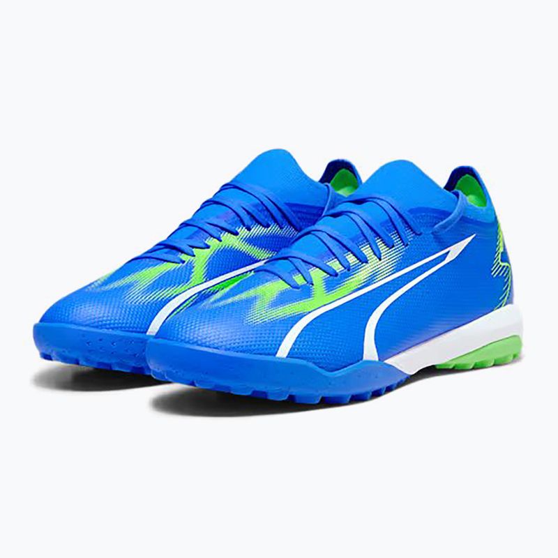 PUMA ghete de fotbal pentru bărbați Ultra Match TT ultra blue/puma white/pro green 8