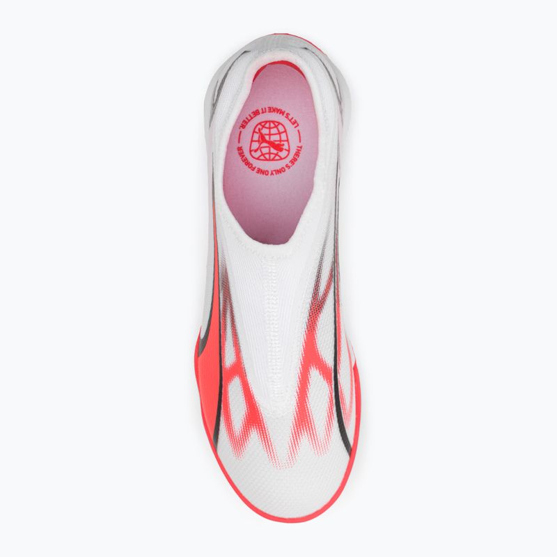 PUMA Ultra Match Ll TT + Mid Jr ghete de fotbal pentru copii puma alb/puma negru/fire orchid 6