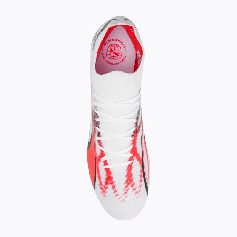 PUMA Ultra Match FG/AG ghete de fotbal pentru bărbați puma alb/puma negru/fire orchid 6