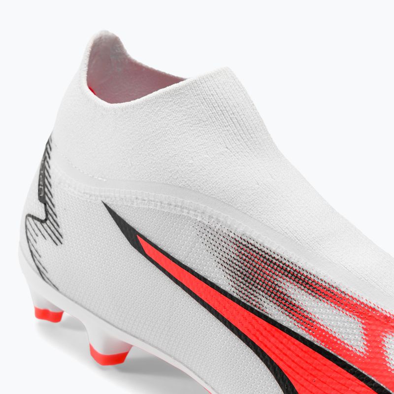 PUMA Ultra Match+ Ll FG/AG ghete de fotbal pentru bărbați puma alb/puma negru/fire orchid 10