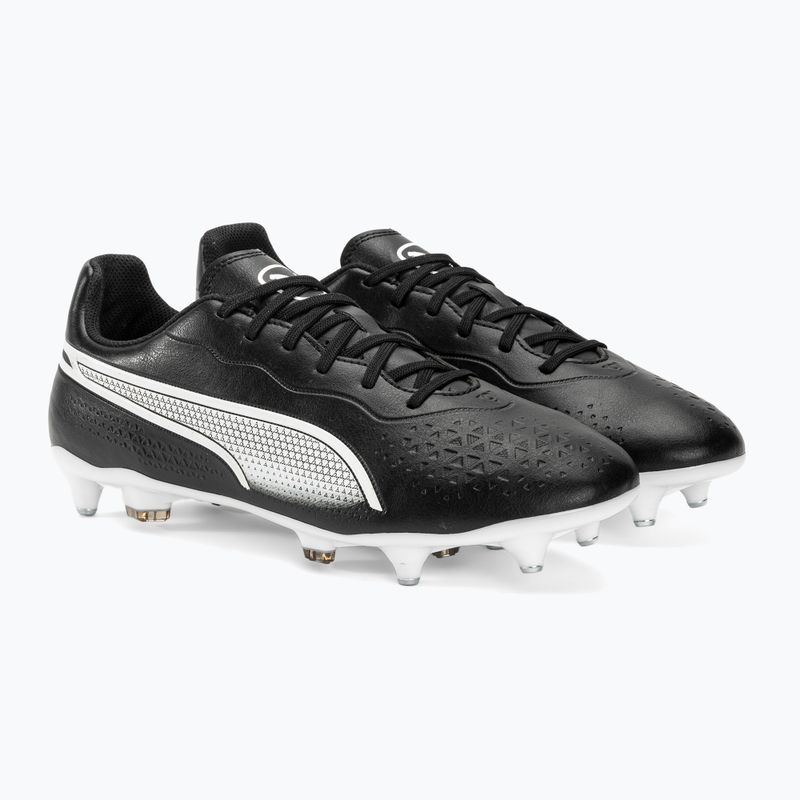 PUMA King Match MXSG ghete de fotbal pentru bărbați puma negru/puma alb 4