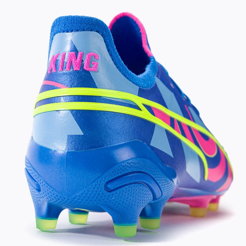 PUMA King Ultimate Energy FG/AG ghete de fotbal pentru bărbați ultra blue/luminous pink/luminous blue 9