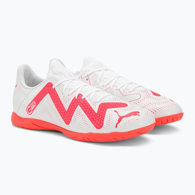 PUMA Future Play IT ghete de fotbal pentru bărbați puma alb/fire orchid 6