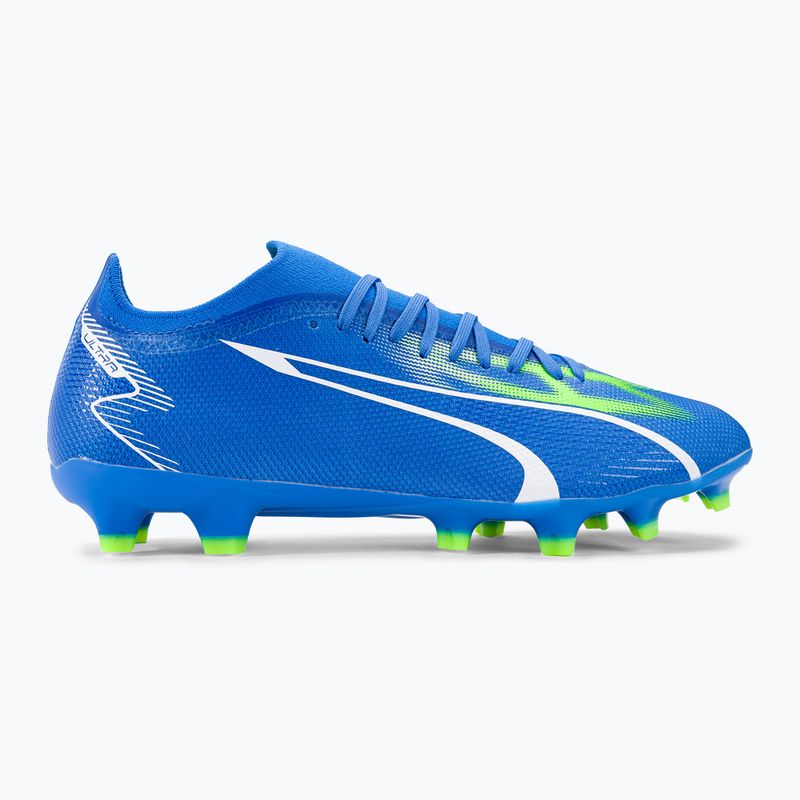 PUMA Ultra Match FG/AG ghete de fotbal pentru bărbați ultra blue/puma white/pro green 2