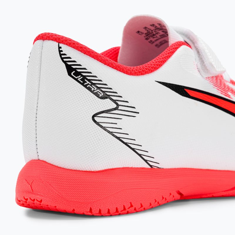PUMA Ultra Play IT V Jr ghete de fotbal pentru copii puma alb/puma negru/fire orchid