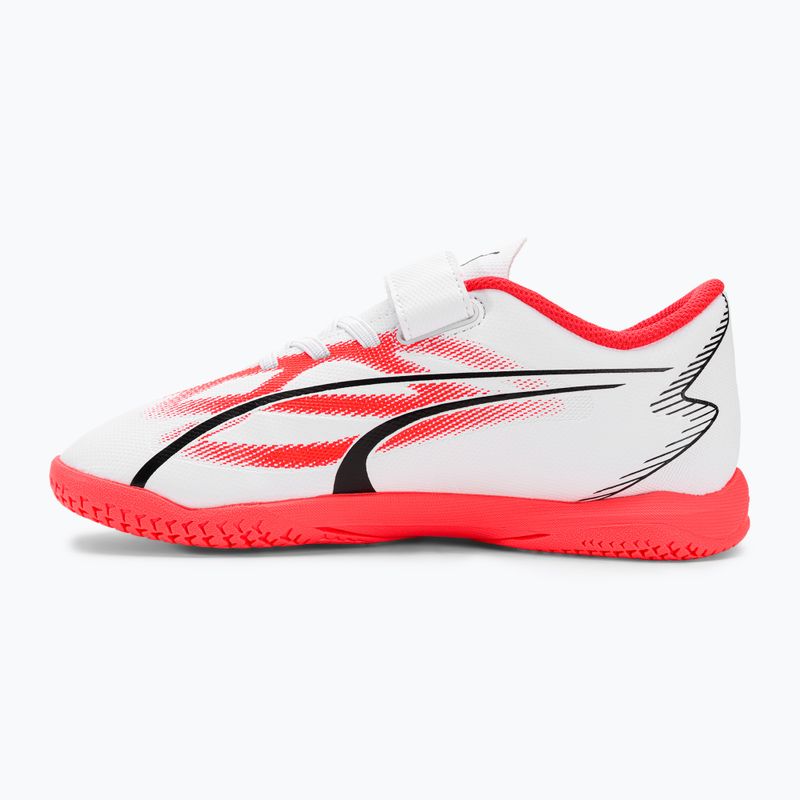 PUMA Ultra Play IT V Jr ghete de fotbal pentru copii puma alb/puma negru/fire orchid