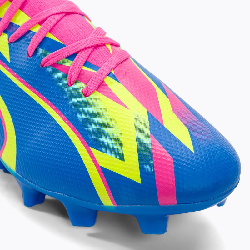 PUMA Ultra Match Energy FG/AG ghete de fotbal pentru bărbați roz luminos/alarmă galbenă/alarmă galbenă/albastru ultra 7
