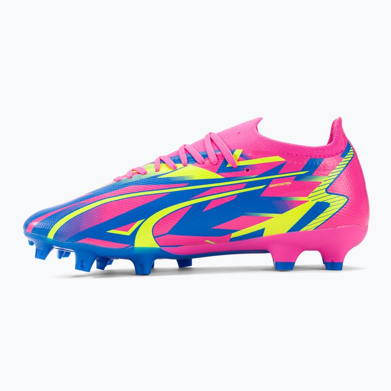 PUMA Ultra Match Energy FG/AG ghete de fotbal pentru bărbați roz luminos/alarmă galbenă/alarmă galbenă/albastru ultra 10