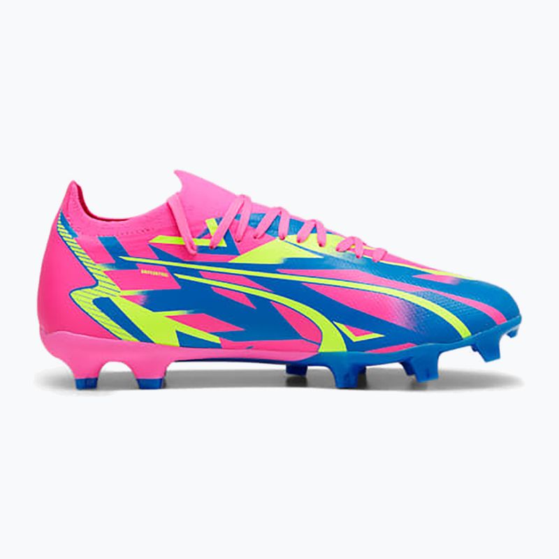 PUMA Ultra Match Energy FG/AG ghete de fotbal pentru bărbați roz luminos/alarmă galbenă/alarmă galbenă/albastru ultra 12