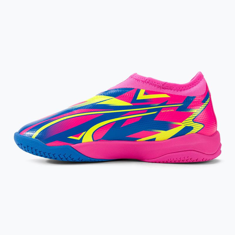 PUMA Ultra Match LL Energy Energy IT+Mid Jr ghete de fotbal pentru copii roz luminos/albastru ultra/albastru/galben alert 10