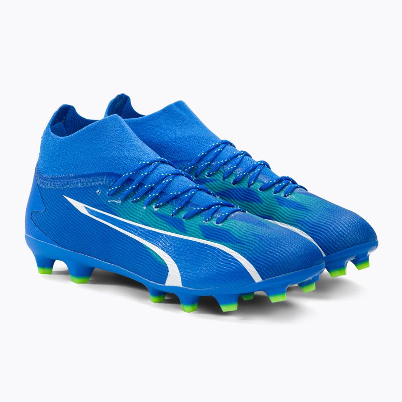 PUMA Ultra Pro FG/AG Jr ghete de fotbal pentru copii ultra blue/puma white/pro green 4