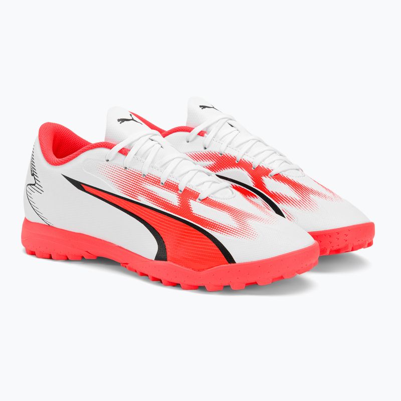 Cizme de fotbal pentru bărbați PUMA Ultra Play FG/AG puma alb/puma negru/fire orchid 6