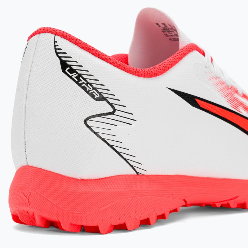 Cizme de fotbal pentru bărbați PUMA Ultra Play FG/AG puma alb/puma negru/fire orchid 11