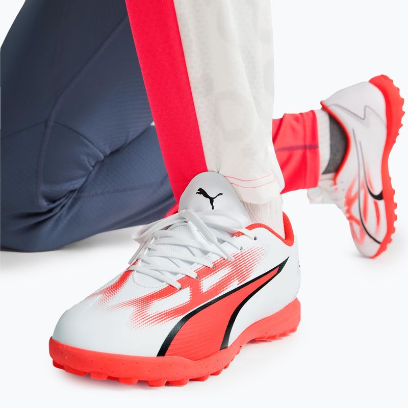 Cizme de fotbal pentru bărbați PUMA Ultra Play FG/AG puma alb/puma negru/fire orchid 2