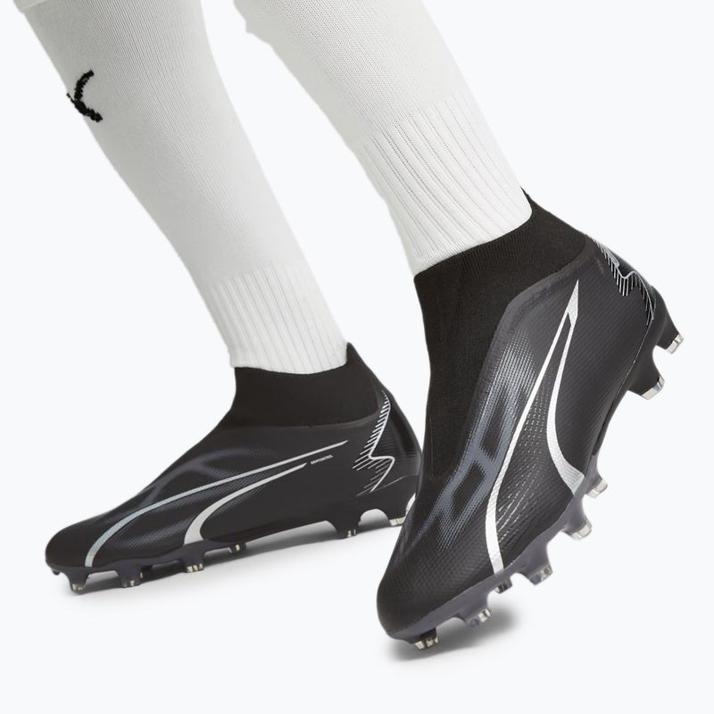 Ghete de fotbal pentru bărbați PUMA Ultra Match+ Ll FG/AG puma negru/asfalt 2