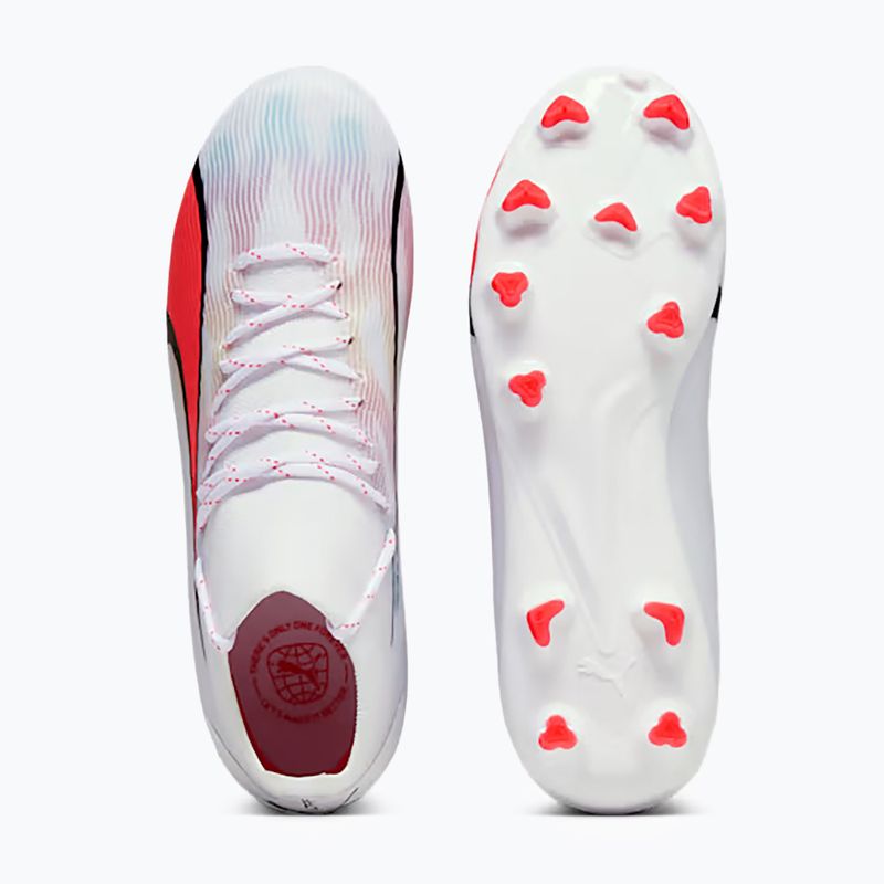 PUMA Ultra Pro FG/AG Jr ghete de fotbal pentru copii puma alb/puma negru/fire orchid 14