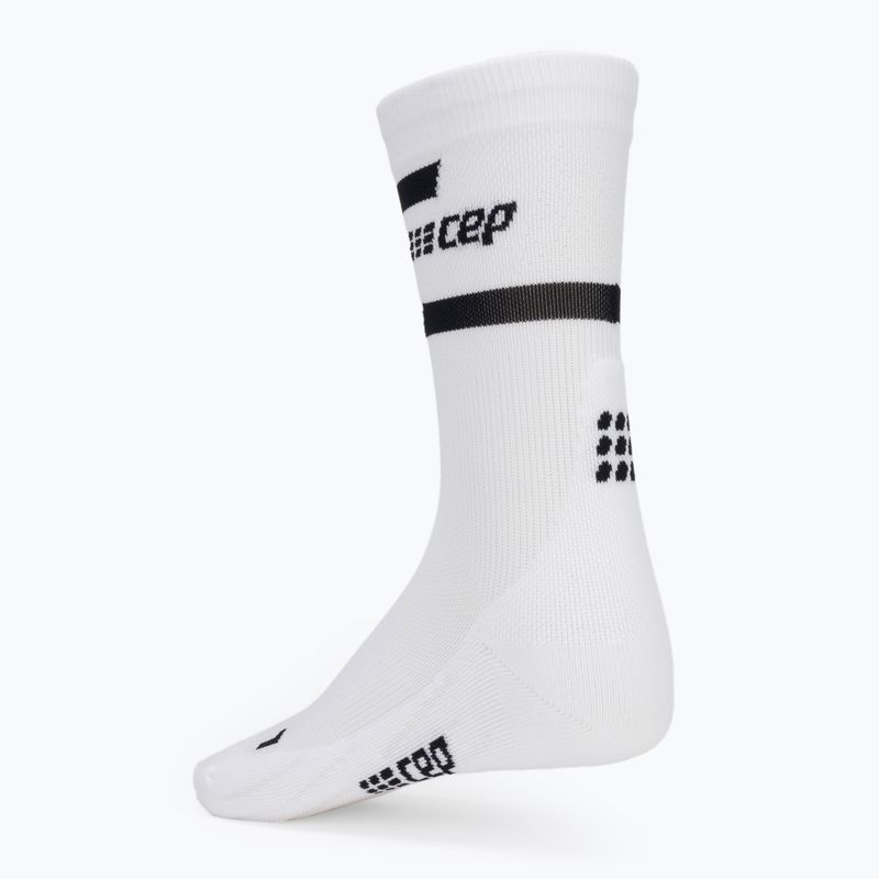 Șosete compresive de alergat pentru femei CEP 4.0 Mid Cut white 2