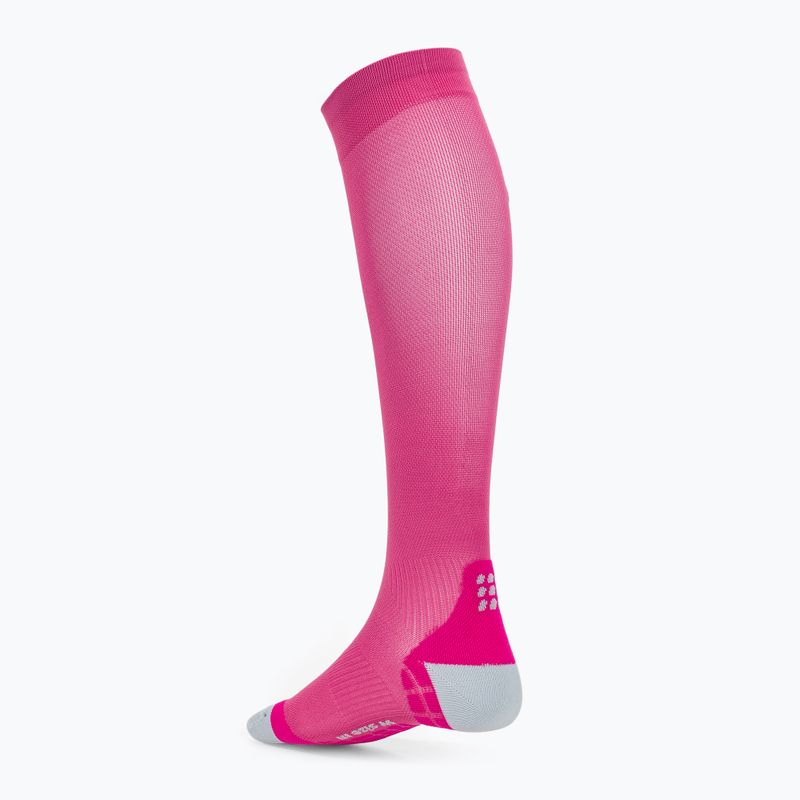 Șosete compresive de alergat pentru femei CEP Ultralight pink/dark red 2