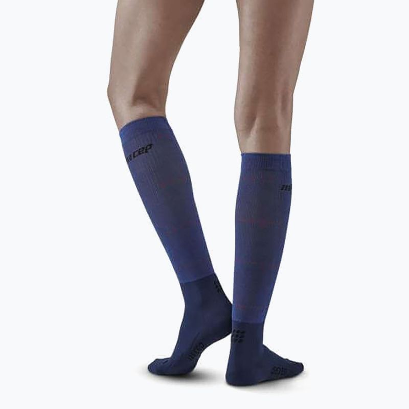 Șosete compresive pentru femei CEP Infrared Recovery blue