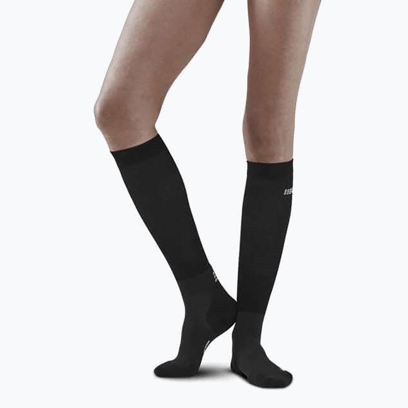 Șosete compresive pentru femei CEP Infrared Recovery black/black