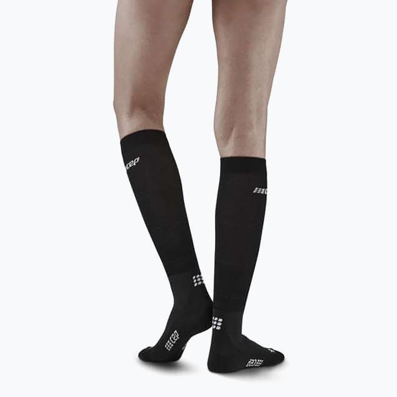 Șosete compresive pentru femei CEP Infrared Recovery black/black