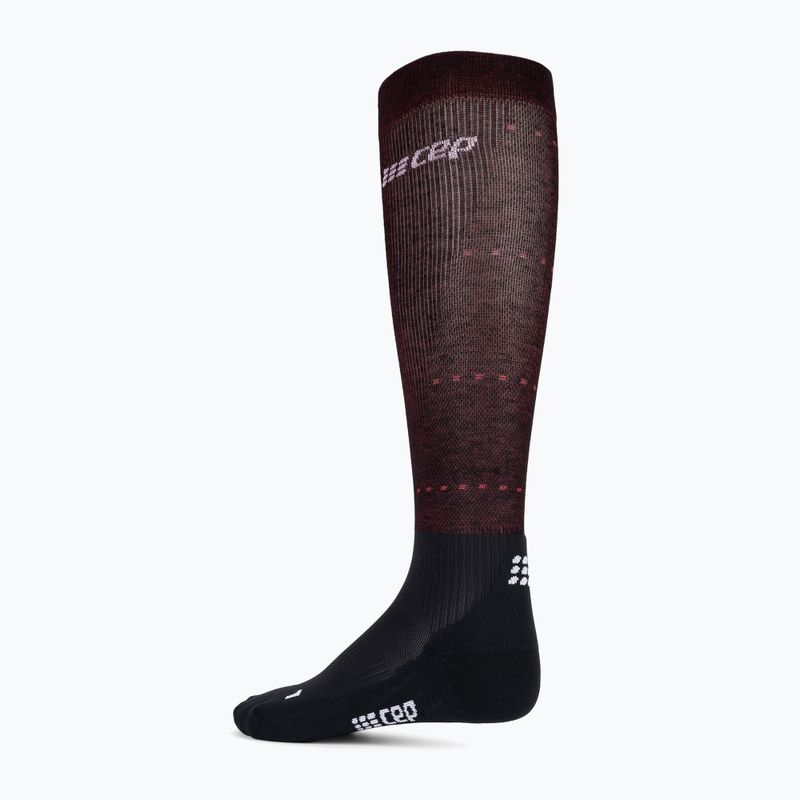 Șosete compresive pentru femei CEP Infrared Recovery black/red