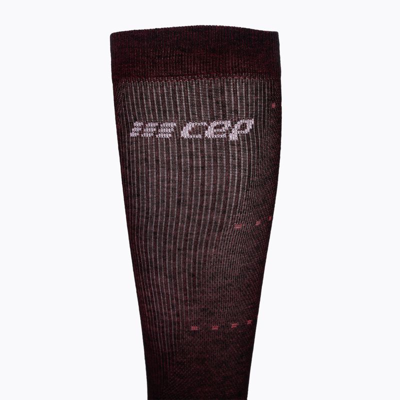 Șosete compresive pentru femei CEP Infrared Recovery black/red