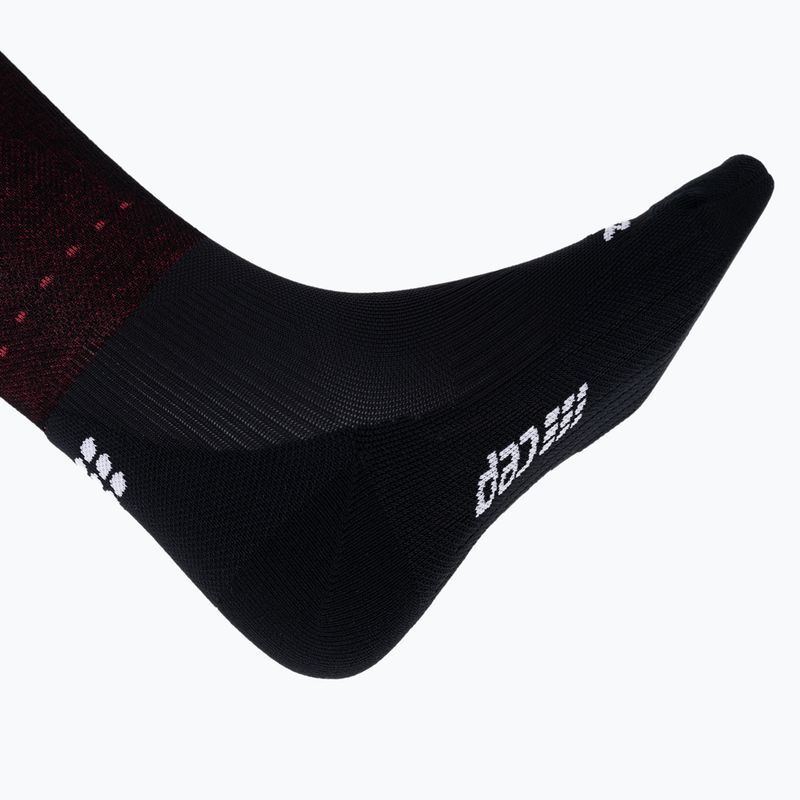 Șosete compresive pentru femei CEP Infrared Recovery black/red