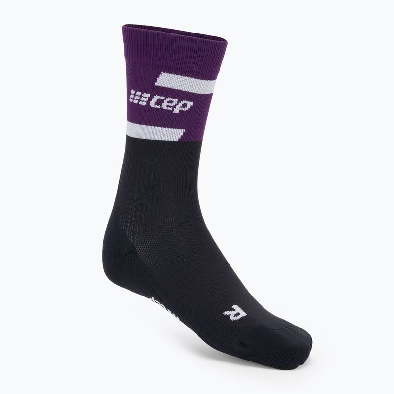 Șosete compresive de alergat pentru femei CEP 4.0 Mid Cut violet/black 2