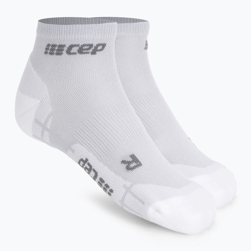 Șosete compresive de alergat pentru bărbați CEP Ultralight Low Cut carbon white