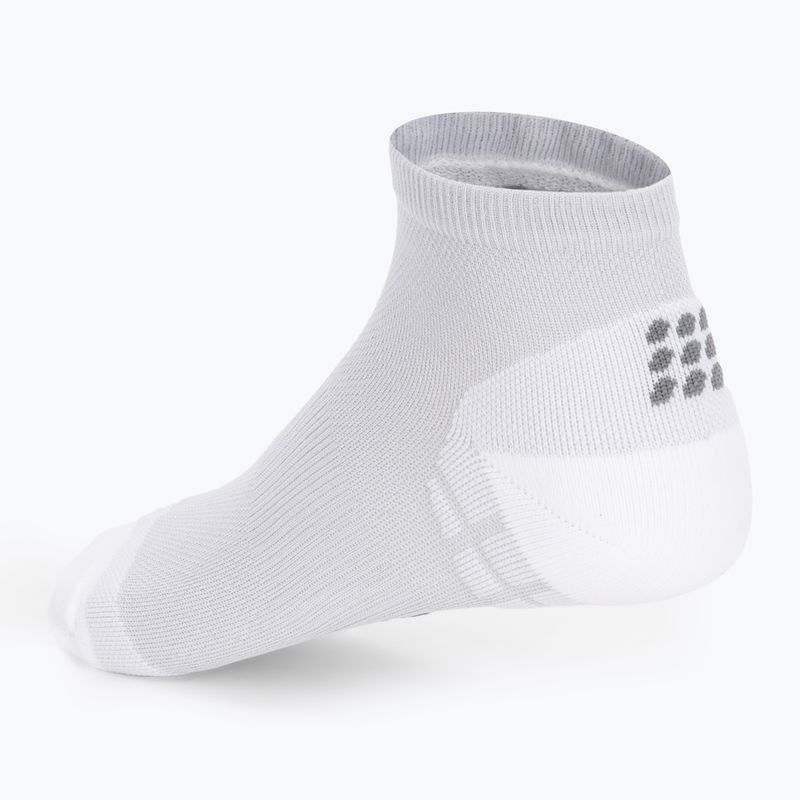 Șosete compresive de alergat pentru bărbați CEP Ultralight Low Cut carbon white 3
