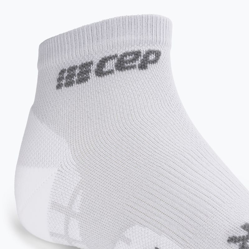 Șosete compresive de alergat pentru bărbați CEP Ultralight Low Cut carbon white 4