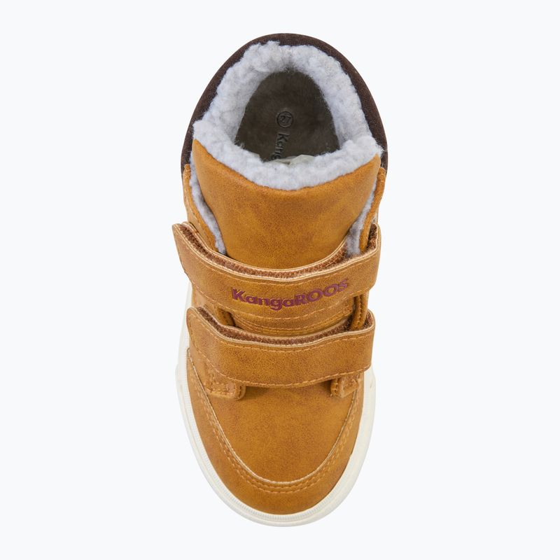Încălțăminte pentru copii KangaROOS KaVu Primo V tan yellow / rouge 5