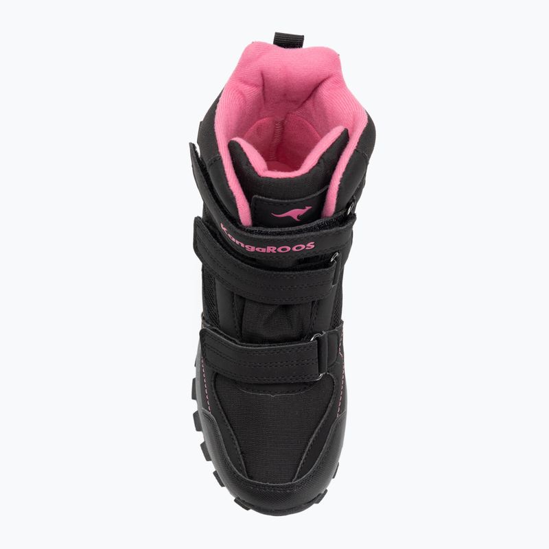 Ghete de zăpadă pentru copii KangaROOS K-Robi KTX jet black/daisy pink 7