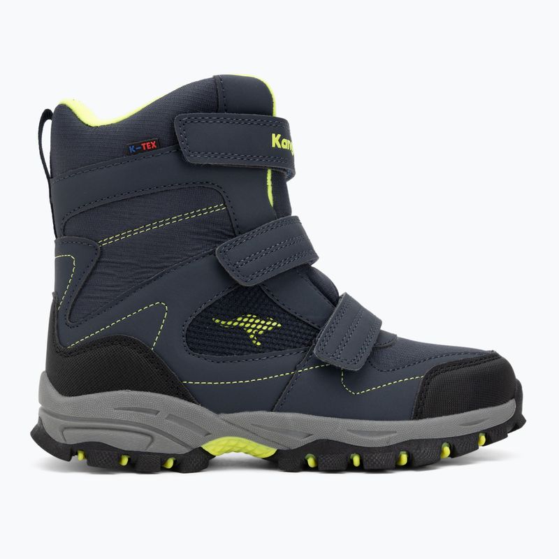 Ghete de zăpadă pentru copii KangaROOS K-Robi KTX dark navy/lime 2