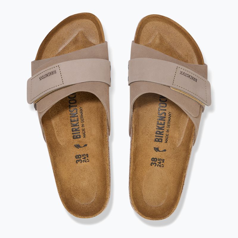 Flip-flops pentru femei BIRKENSTOCK Oita W LENB/LEVE Narrow taupe 10