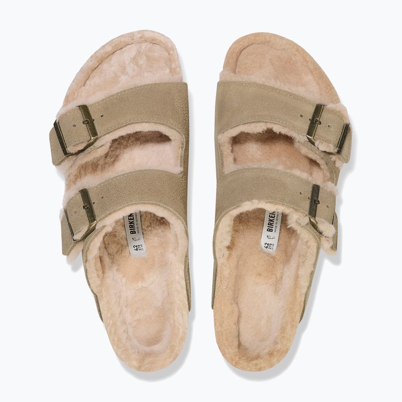 Papuci BIRKENSTOCK Arizona Shearling SL Regular taupe 10