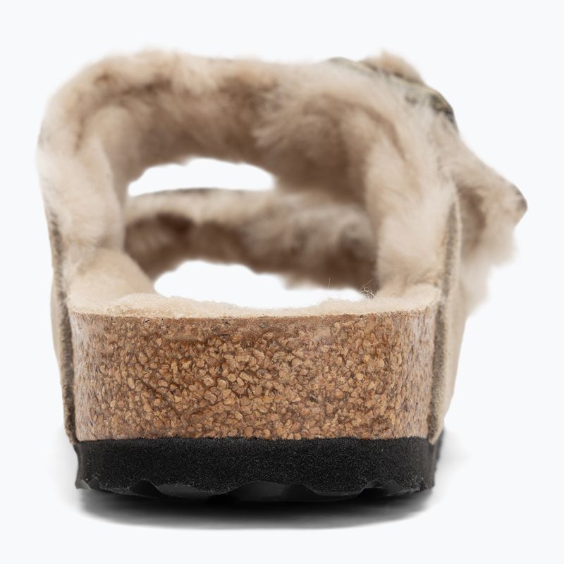 Papuci BIRKENSTOCK Arizona Shearling SL Narrow taupe 6