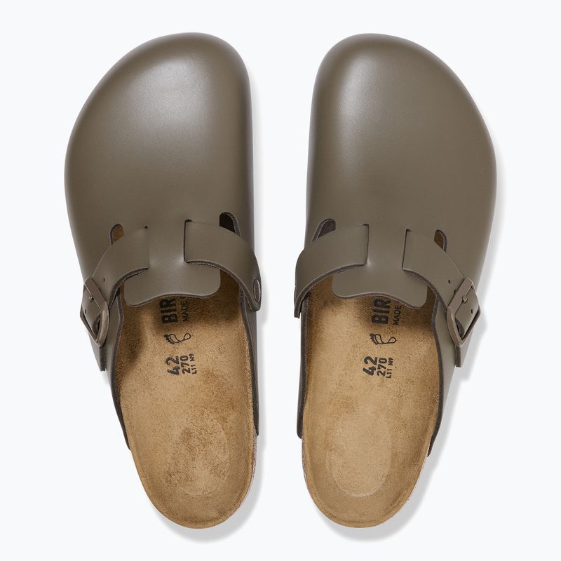 PapuciBIRKENSTOCK Boston NL Regular smooth leather concrete gray 3